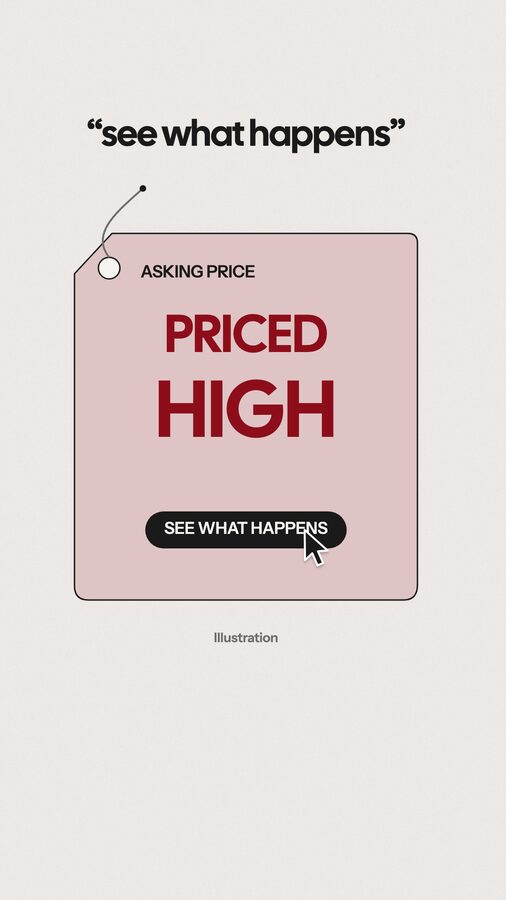 A paper price tag